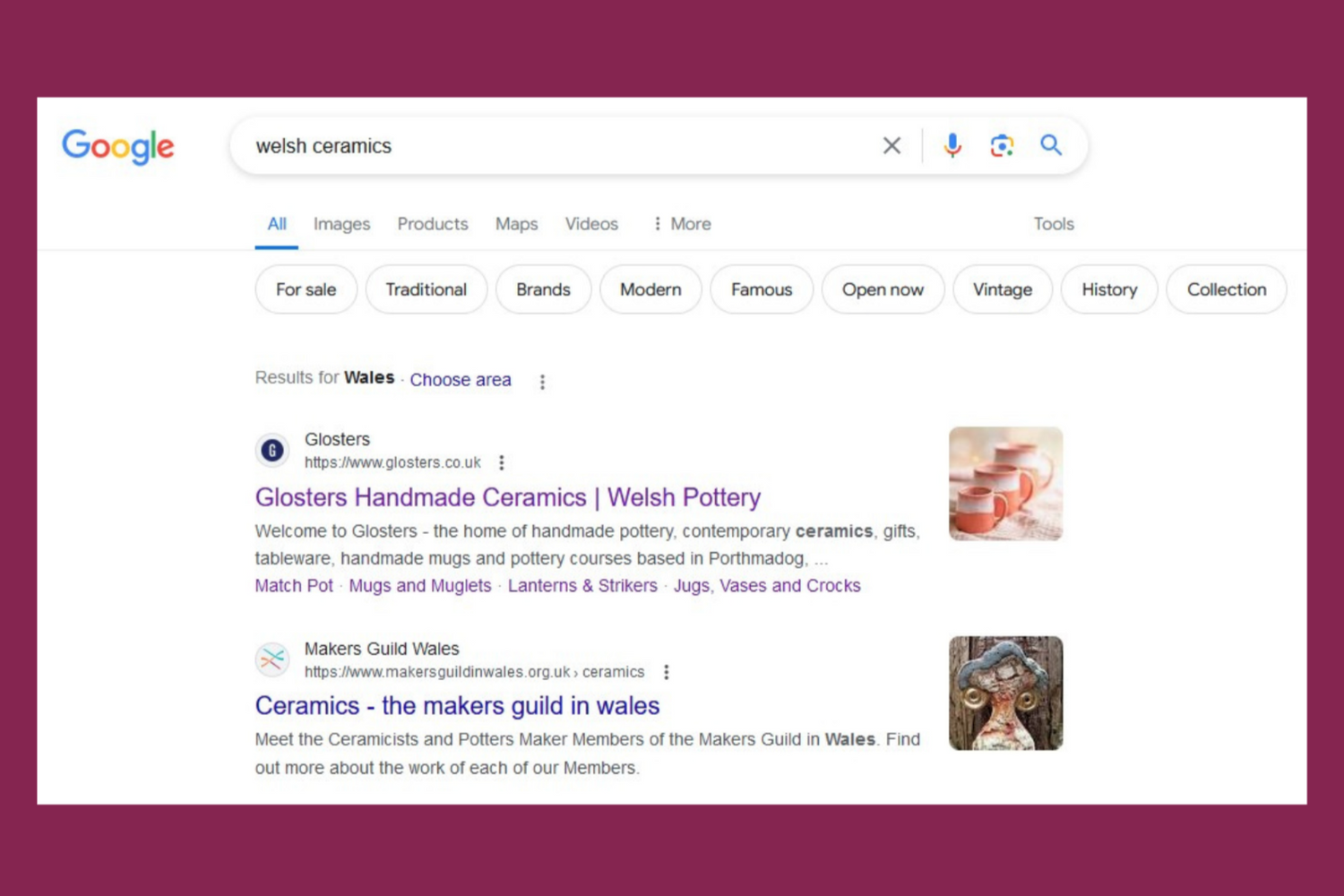 Search engine ranking after SEO Bitch collaboration